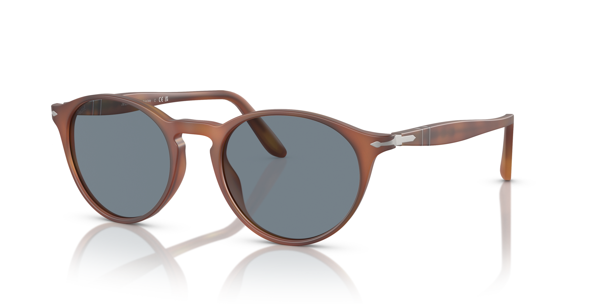 PERSOL-3092SM/S 900656 MARRON/AZUL 52*19, Terra di siena, hi-res image number 0
