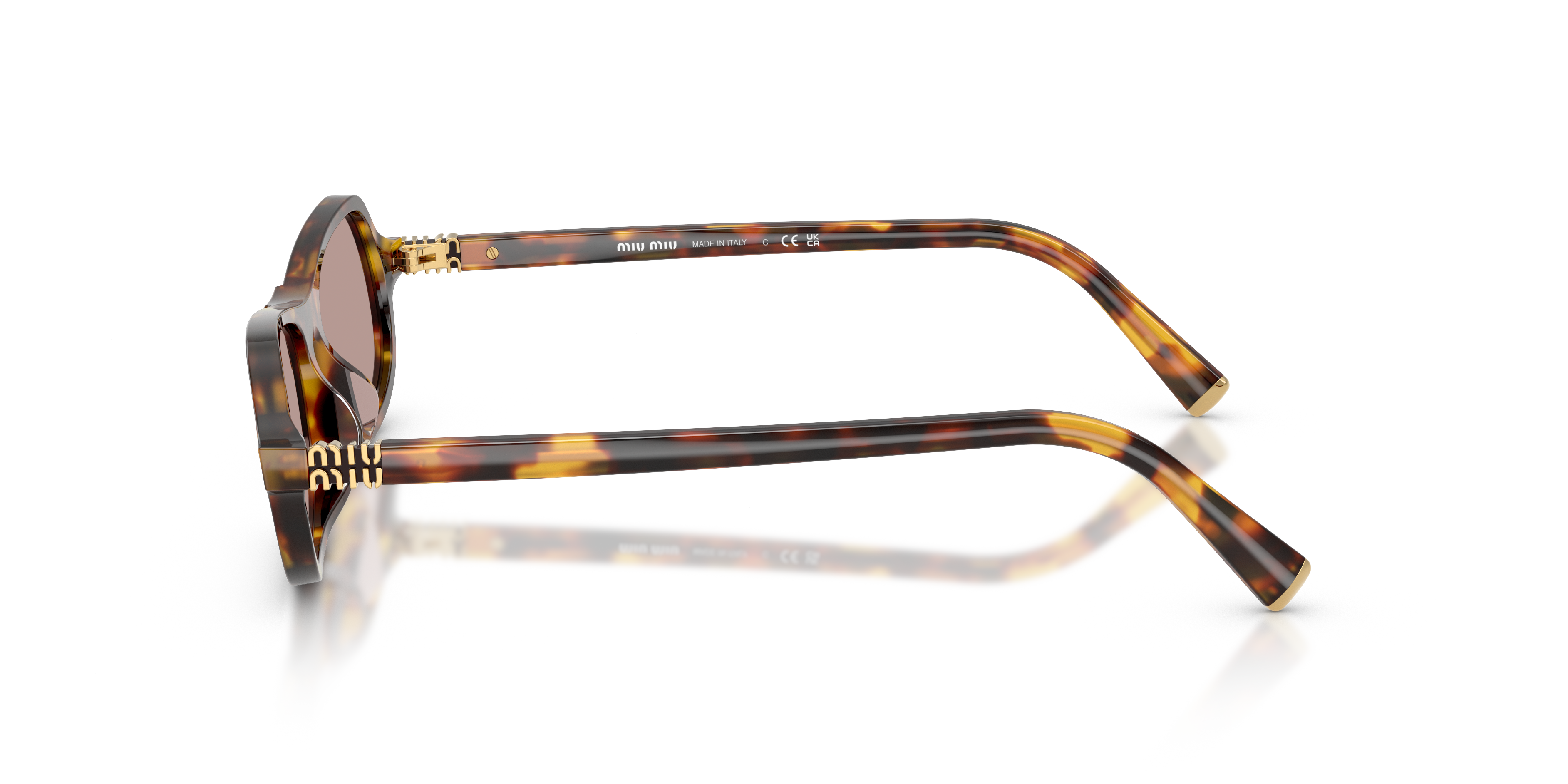 MIUMIU- B10SU/S 14L20I HONEY HAVANA(LIGHT PURPLE BROWN 55*17, Havana, hi-res image number 2