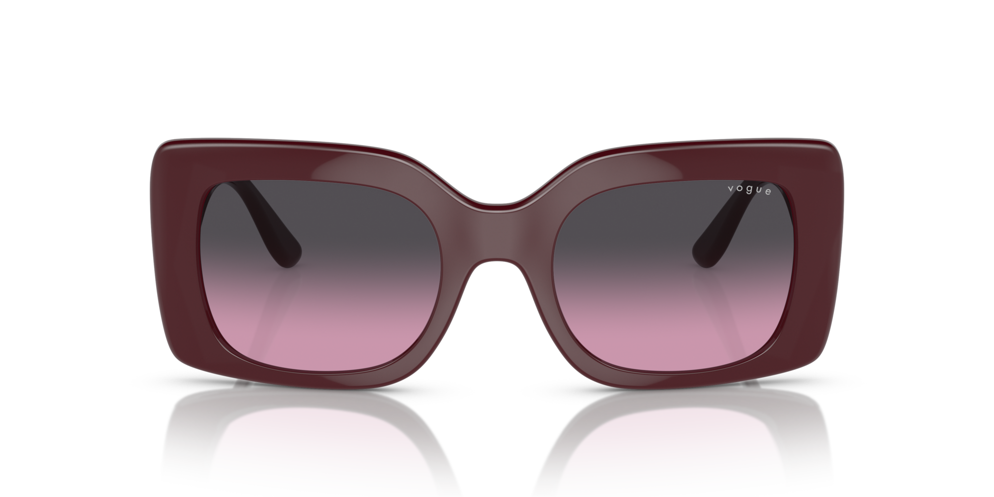VOGUE-5481S/S 304890 FULL BORDEAUX(VIOLET GRADIENT GREY 52*21, Burdeus, hi-res image number 1
