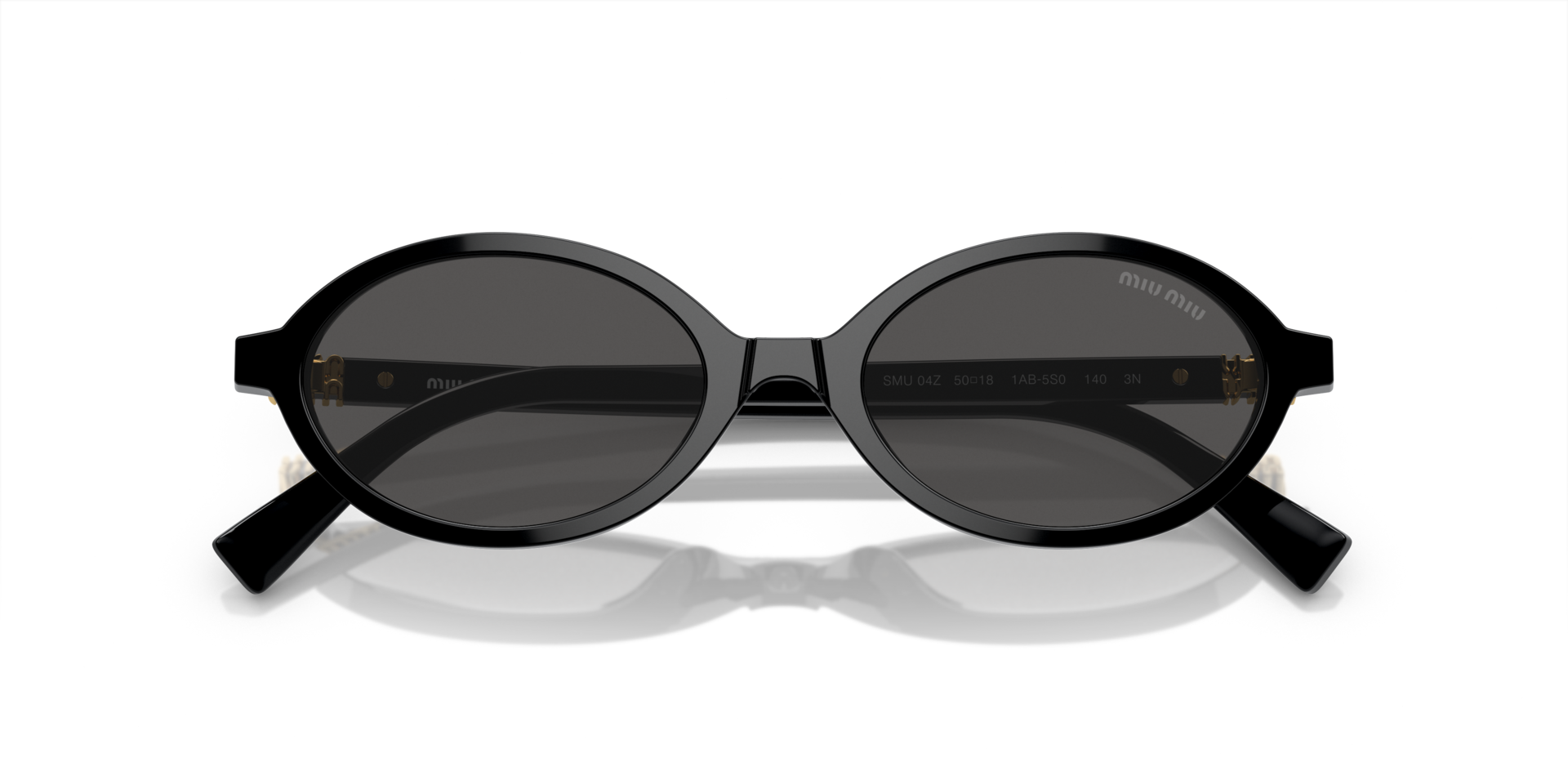 MIUMIU-04ZS/S 1AB5S0 BLACK (DARK GREY) 50*18, Negre, hi-res image number 2