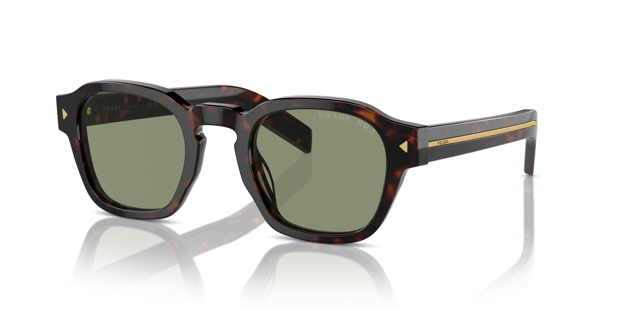 PRADA-A16/S 17N20G RADICA TORTOISE(POLAR GREEN 49*24, Havana, hi-res image number 0
