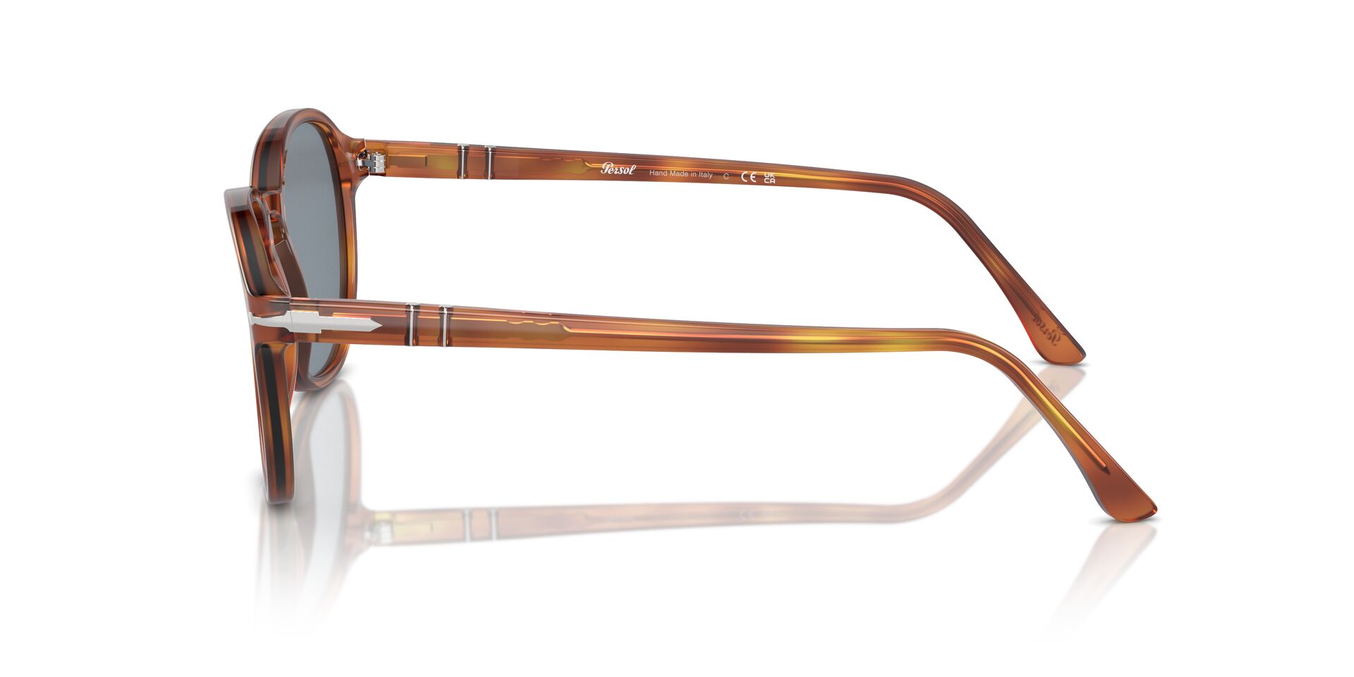 PERSOL-3343S/S 96/56 TERRA DI SIENA(LIGHT BLUE 53*21, Marró, hi-res image number 2