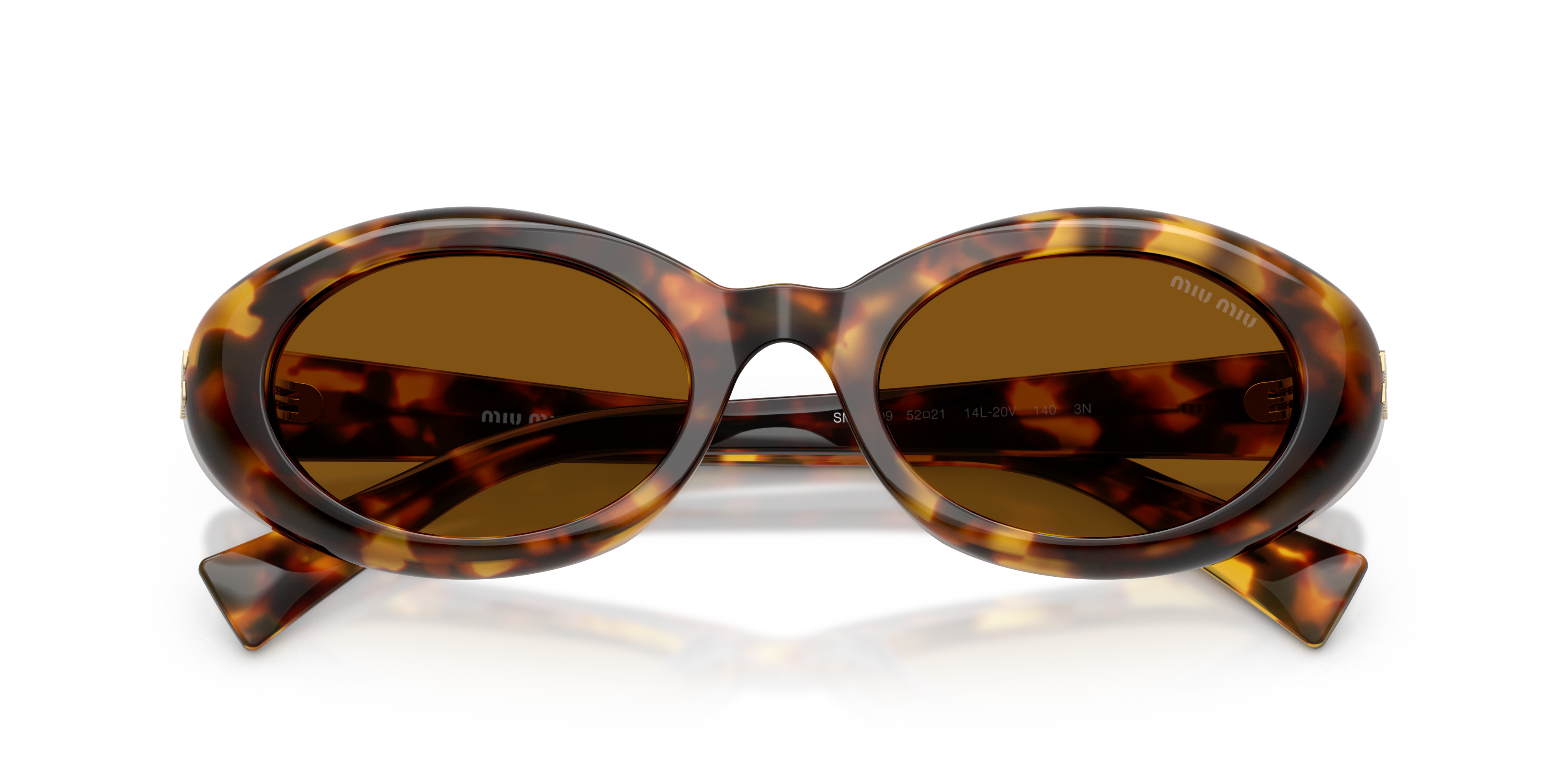 MIUMIU- B09S/S 14L20V HONEY HAVANA(DARK BRONZE 52*21, Havana, hi-res image number 4