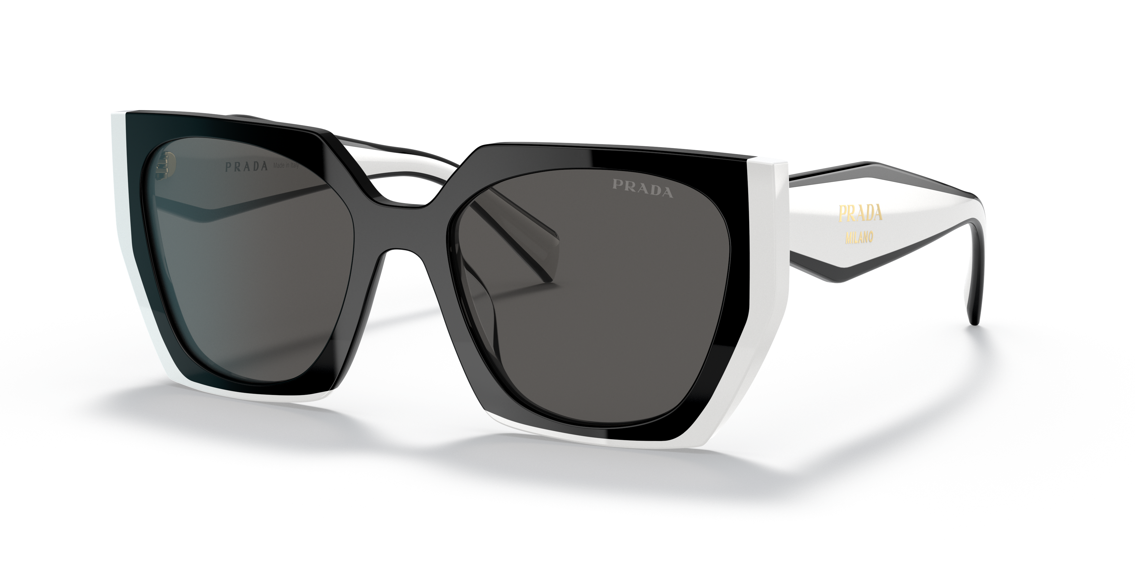 PRADA-15WS/S 09Q5S0 BLACK/TALC DARK GREY 54*19, Negre | Talc, hi-res image number 0