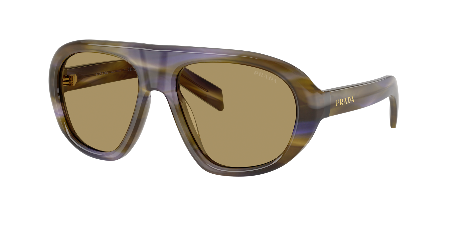 PRADA- C05S/S 23G70G STRIPED LAGUNA(GREEN OLIVE 57*18, , hi-res image number 0