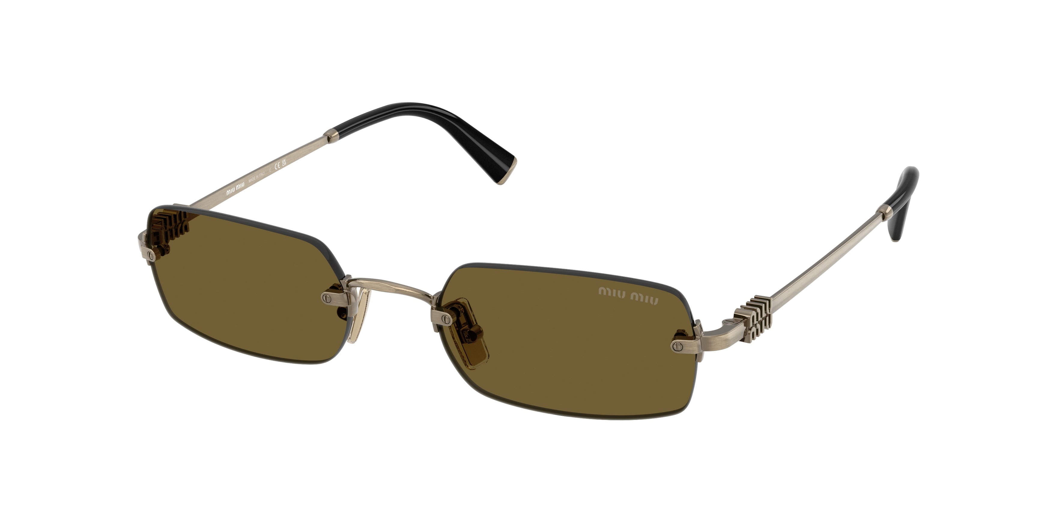 MIUMIU-B50S/S 26C09Z OLD GOLD(DARK BROWN 50*20, , hi-res image number 0