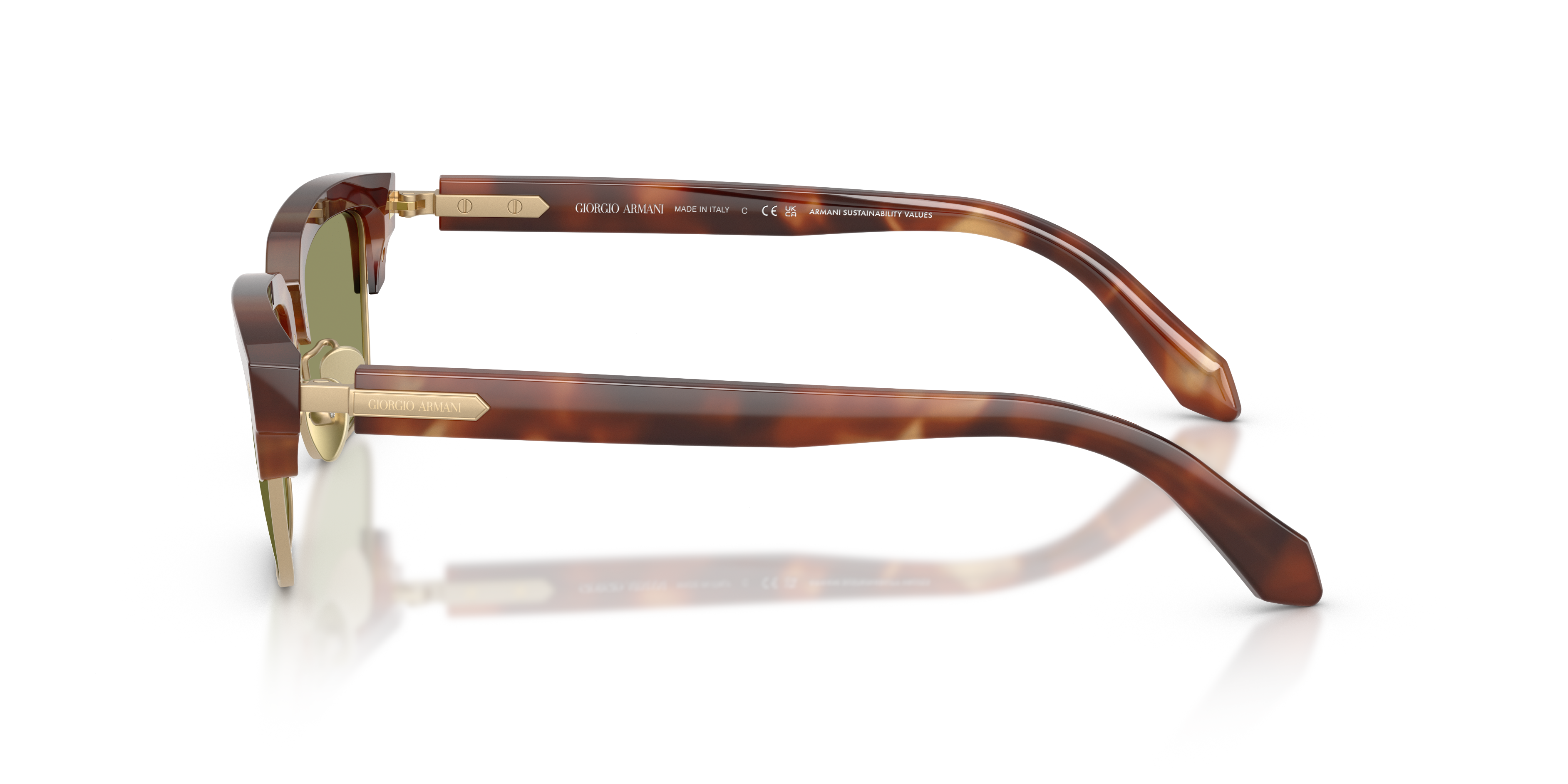 ARMANI-8243/S 630214 BROWN HAVANA(GREEN 52*19, , hi-res image number 2