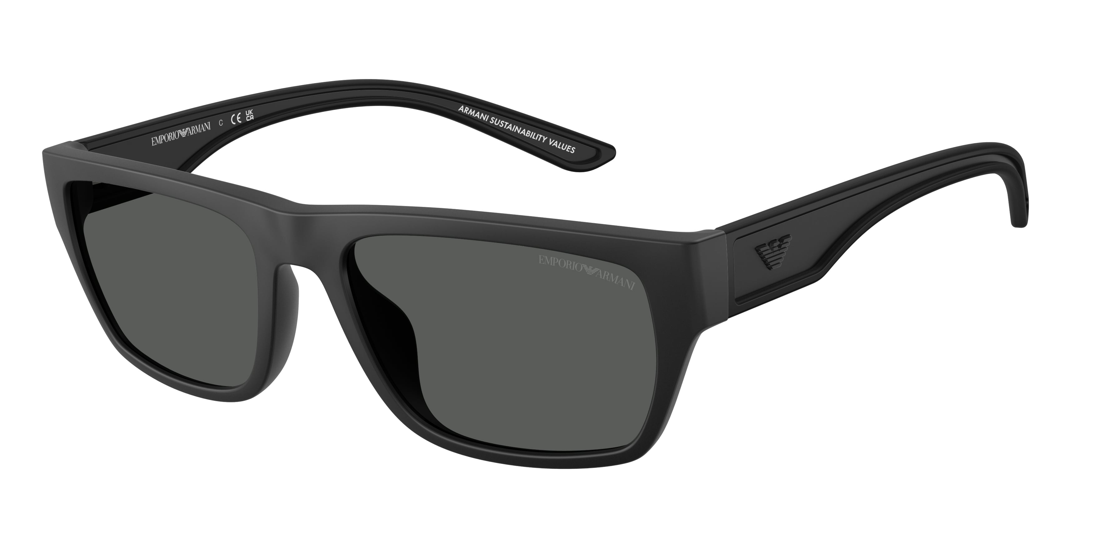 EMPORIO-4267U/S 500187 RUBBERIZED MATTE BLACK(DARK GREY 57*18, , hi-res image number 0