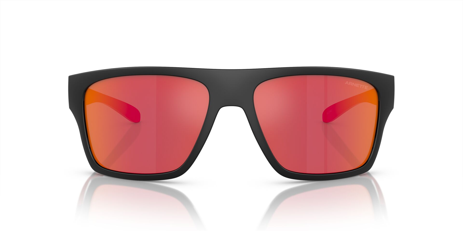 ARNETTE-4330 27536Q BLACK(DARK GREY MIRROR RED/YELLOW 63*17, Negre, hi-res image number 1