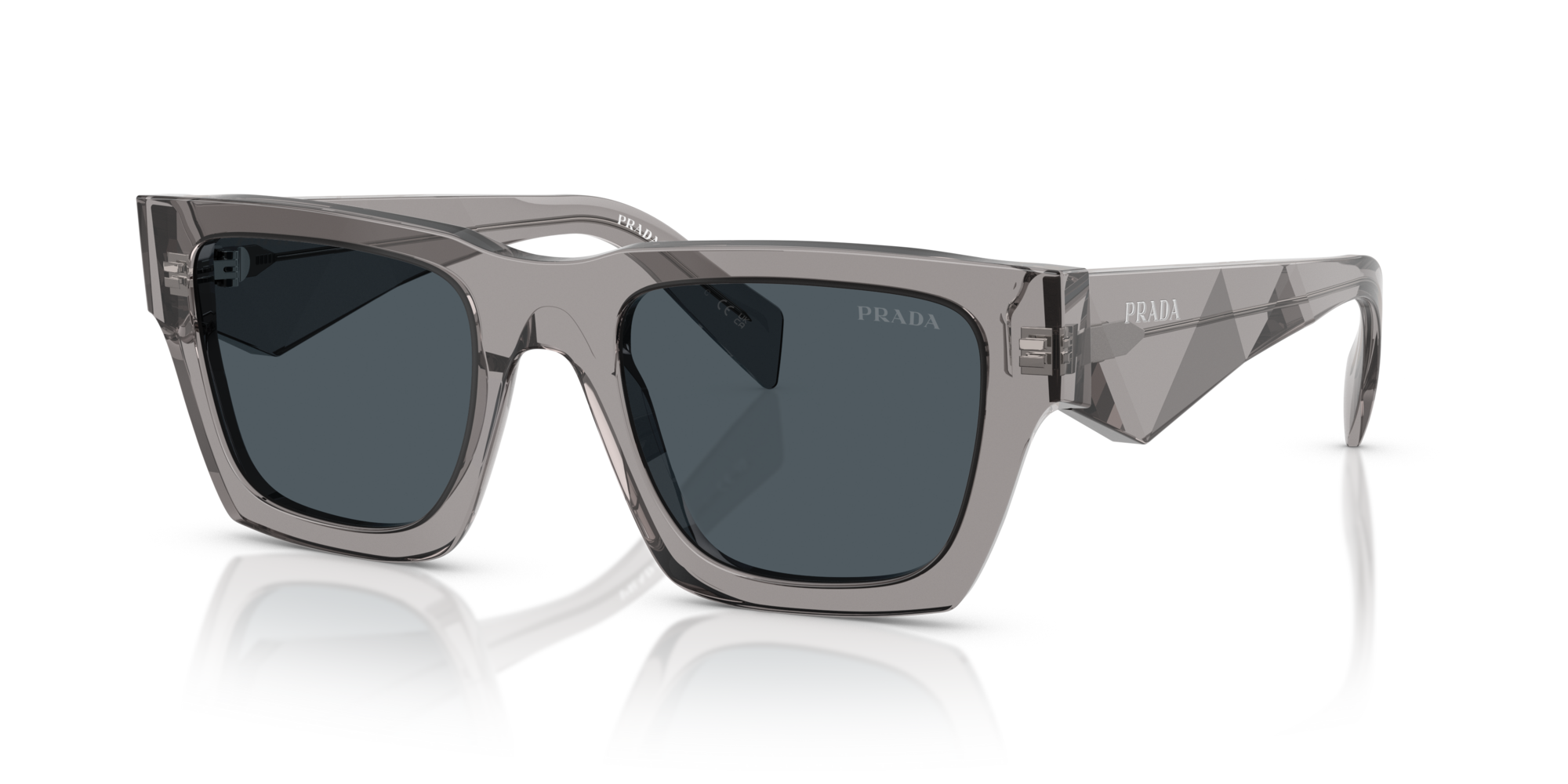PRADA-A06S/S 16Z70B TRANSPARENT DARK GREY(DARK GREY 50*21, Transparent gris, hi-res image number 0