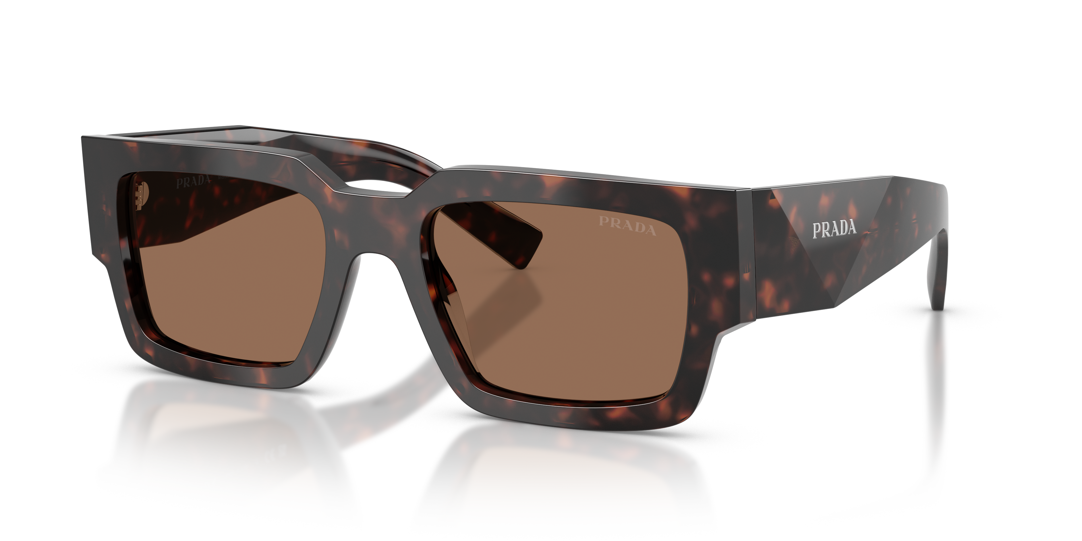 PRADA- B17S/S 17N06B ROOT TORTOISE(DARK BROWN 54*20, , hi-res image number 0