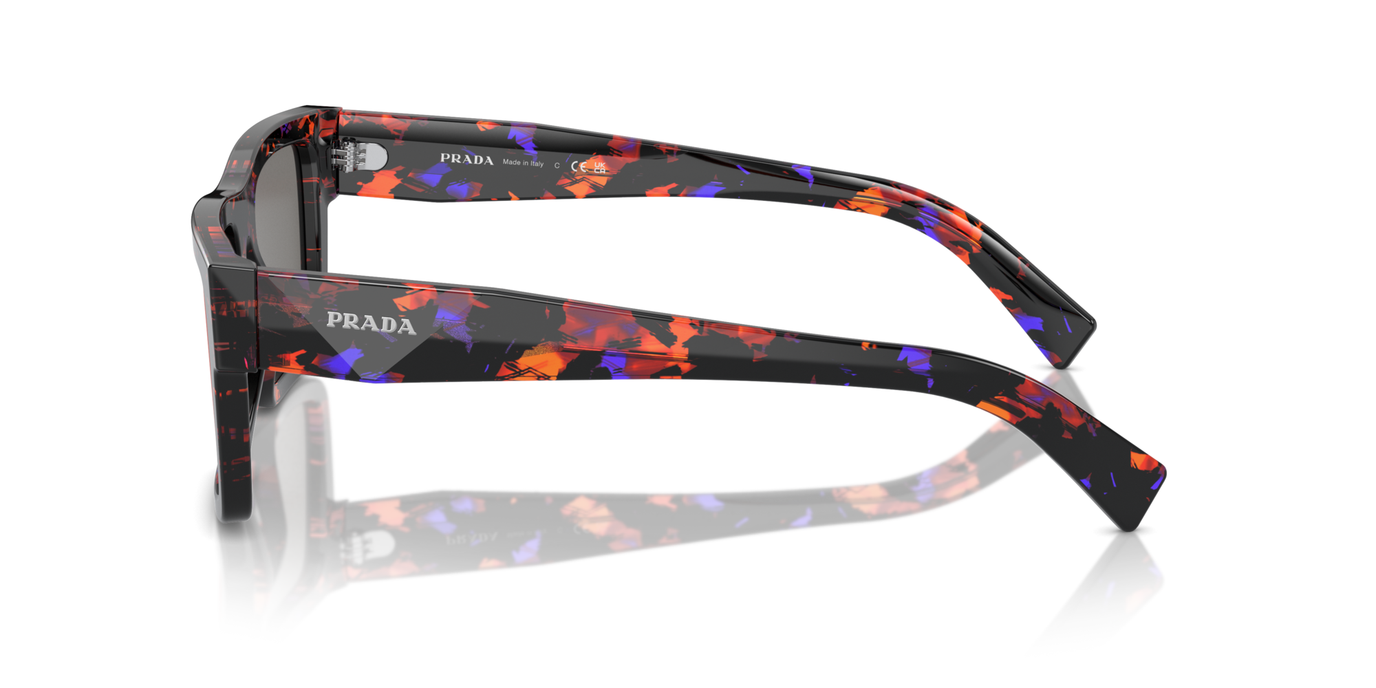 PRADA-19WS/S 06V-40E JASPE ROJO LILA NEGRO 52*21, Abstract taronja, hi-res image number 2