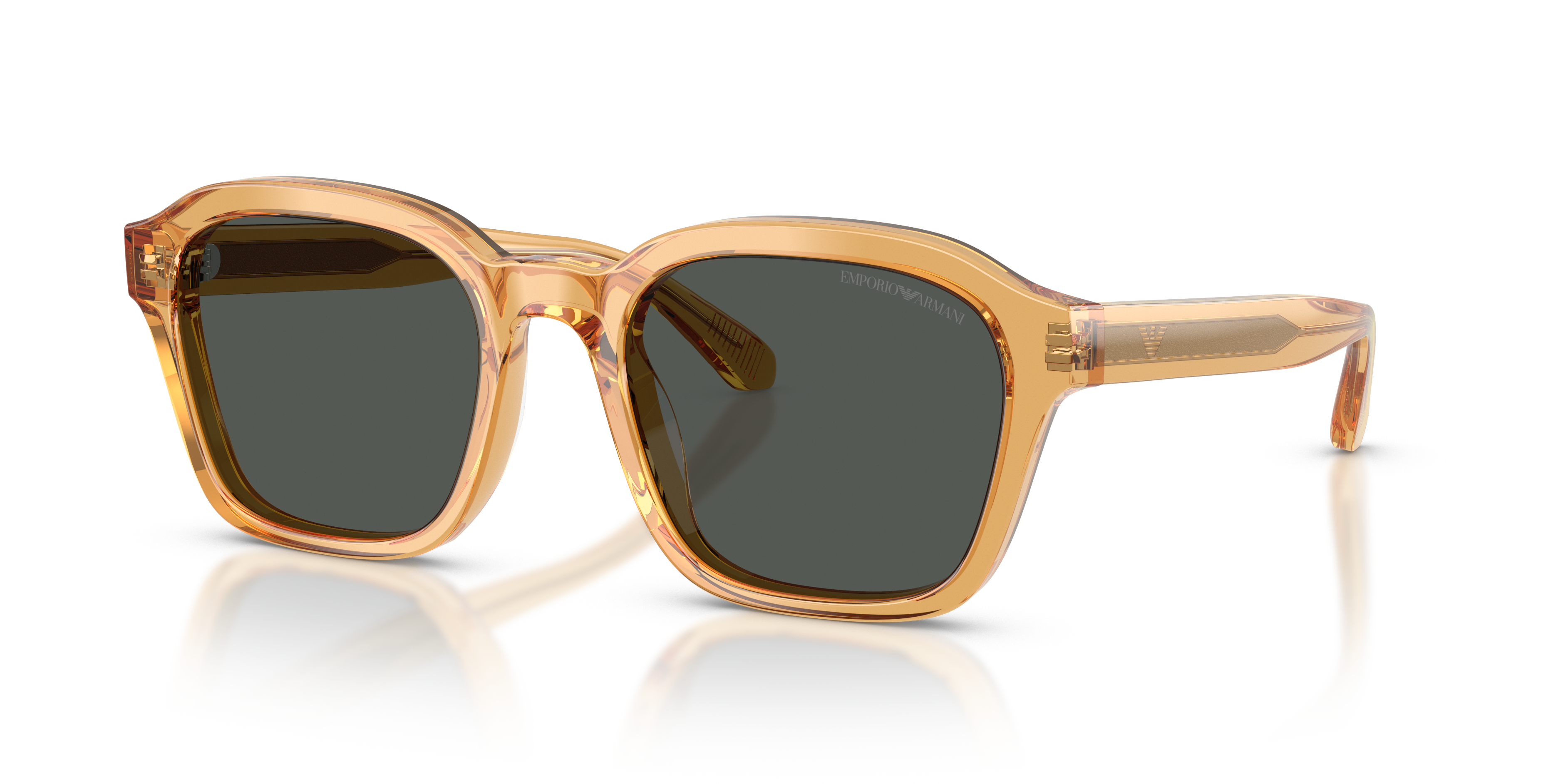 EMPORIO-4245U/S 624687 SHINY TRANSPARENT YELLOW(DARK GREY 54*21, , hi-res image number 0