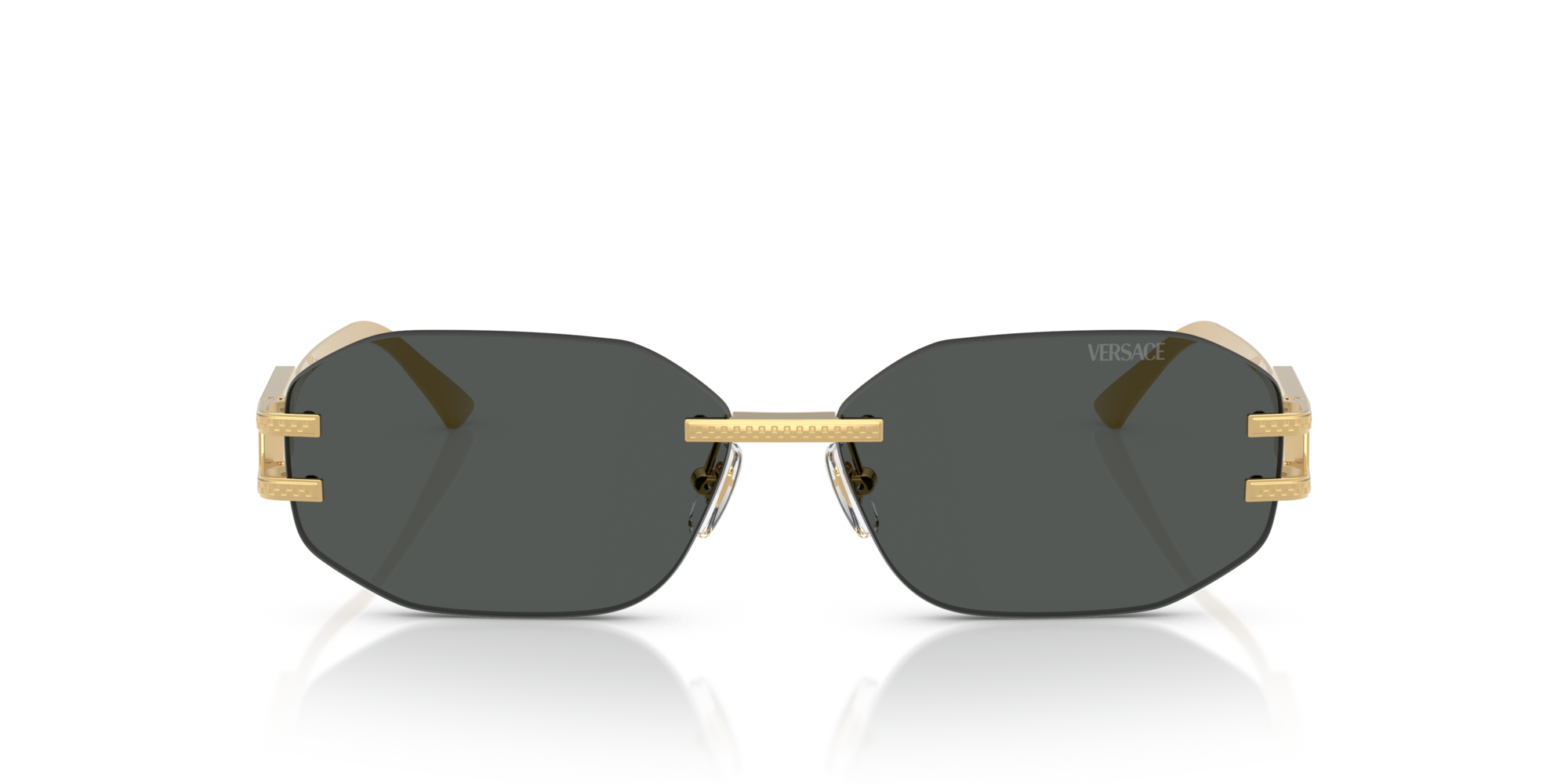 VERSACE-2274/S 100287 GOLD(DARK GREY 58*13, , hi-res image number 1