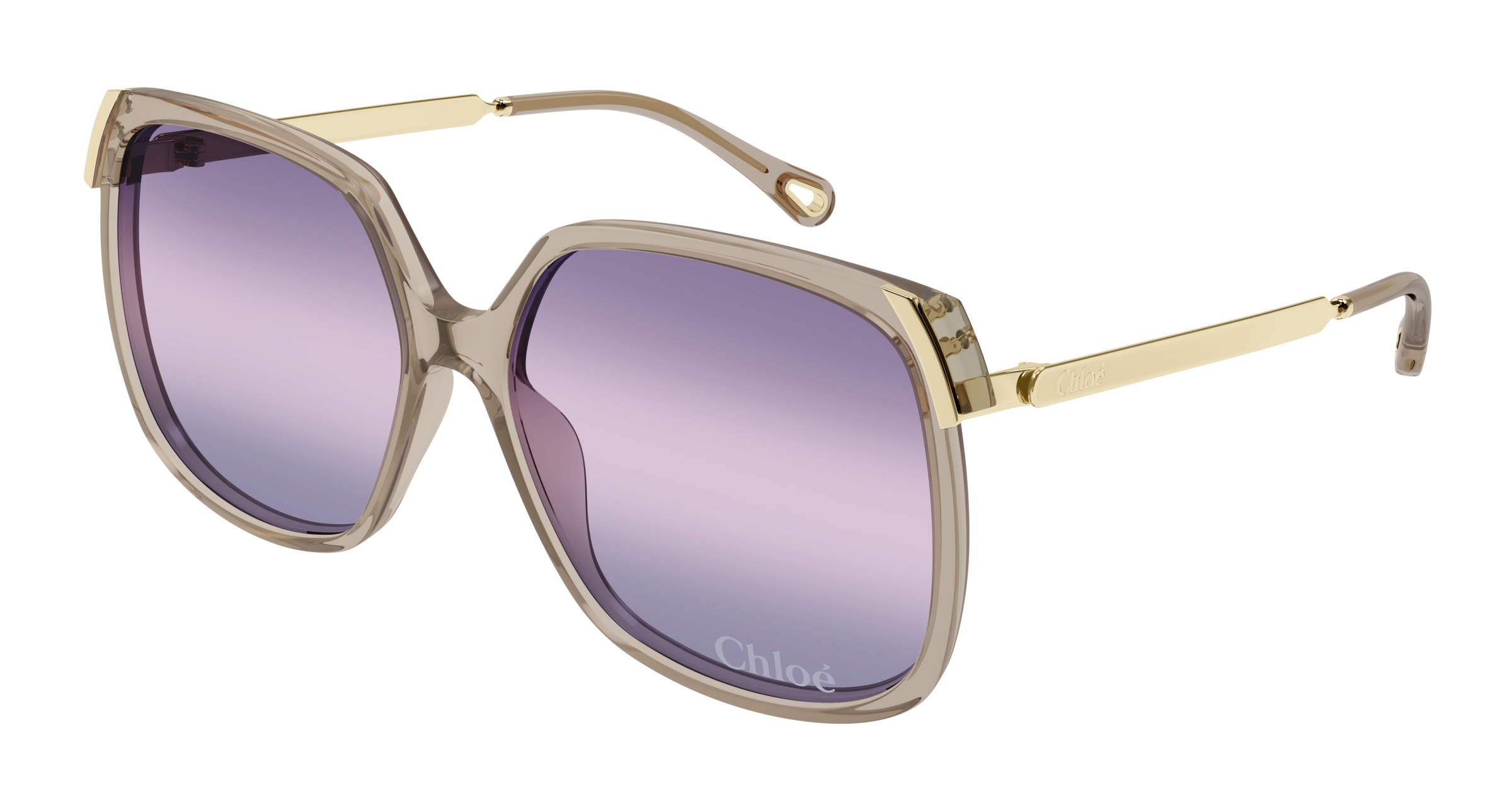 CHLOE-0286S/S 004 BROWN-GOLD-VIOLET 60*15, Marró | Daurat, hi-res image number 0