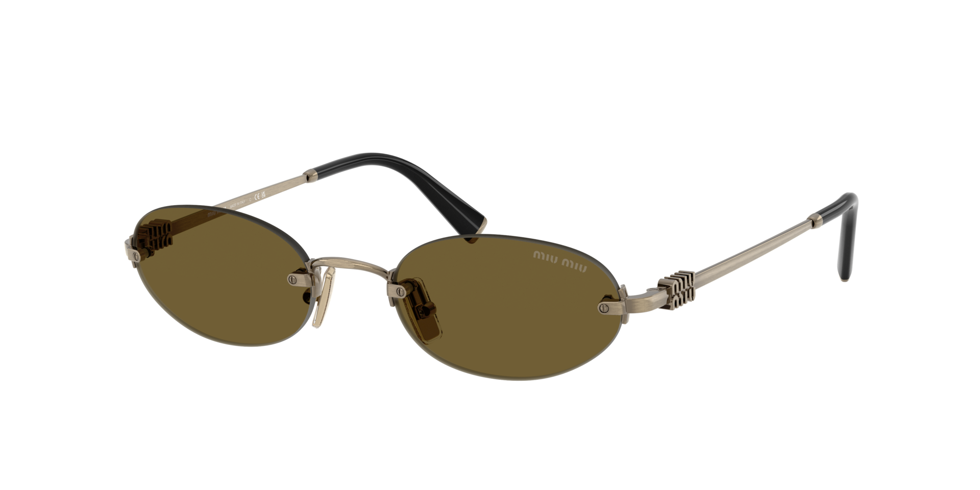 MIUMIU-A54S/S 26C09Z OLD GOLD (DARK BROWN) 51*20, Daurat, hi-res image number 2